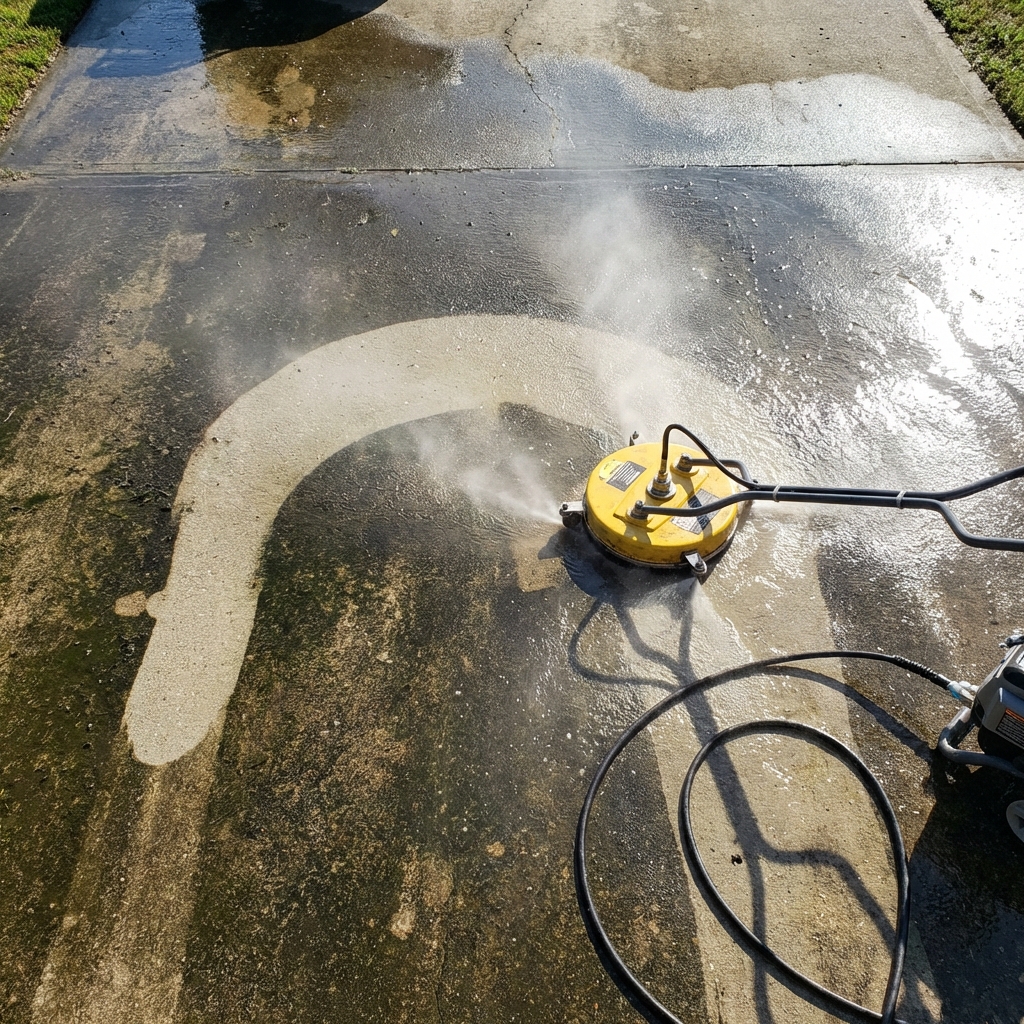 Pressure Washing Concrete