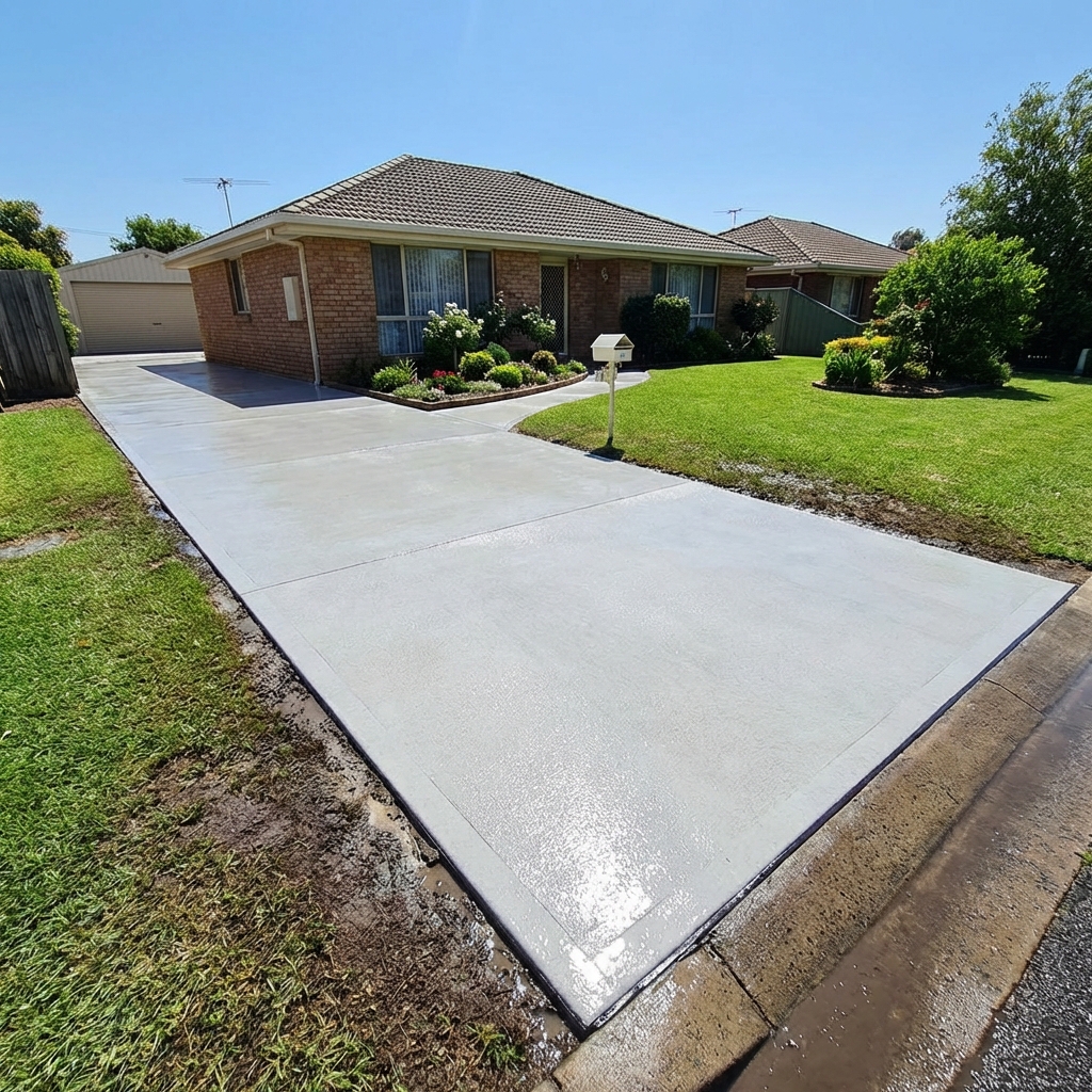 Concrete Driveway Pressure Washing in Tomball TX